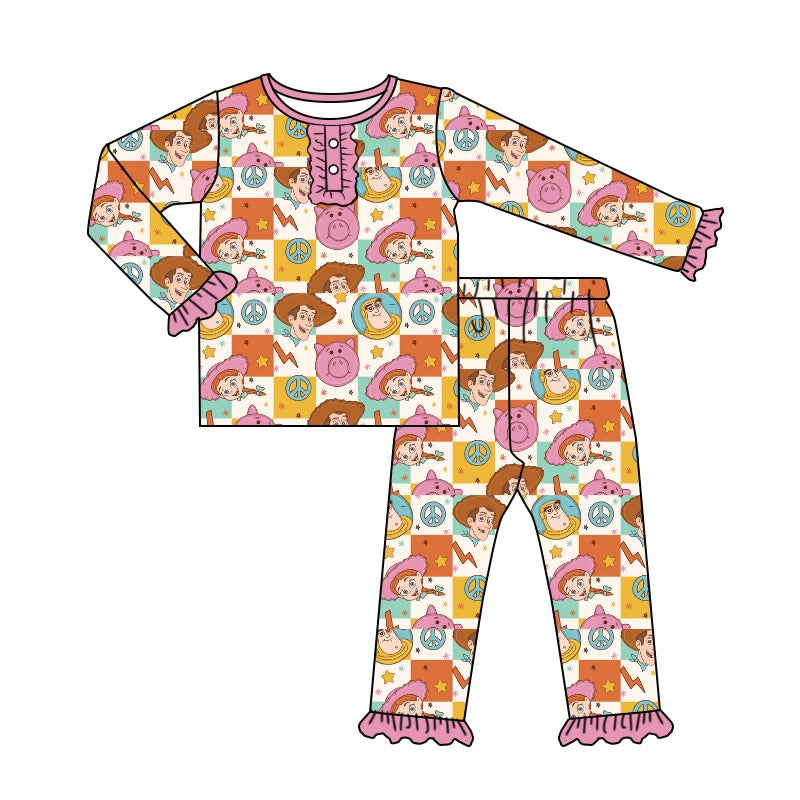 Baby Girls Toy Tee Shirt Pants Pajamas Clothes Sets preorder(moq 5)