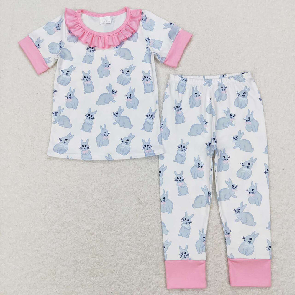 Baby Girls Boys Easter Bunny Designs Rompers Pajamas Sibling Sets