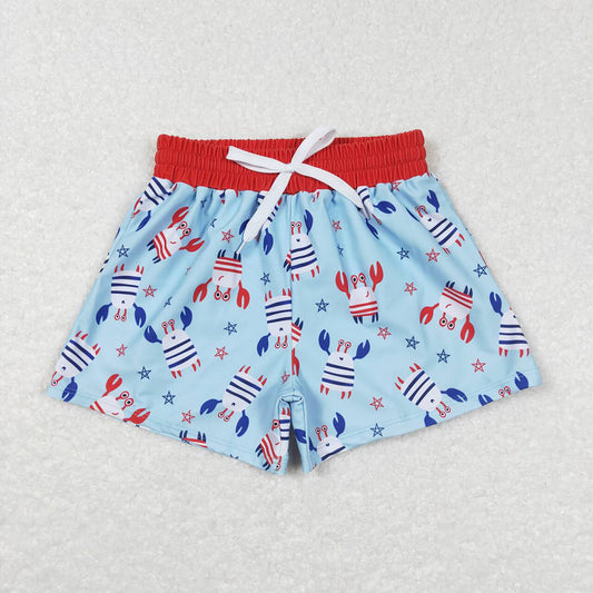 Baby Boys Summer 4th July Crabs Trunks Swimsuits