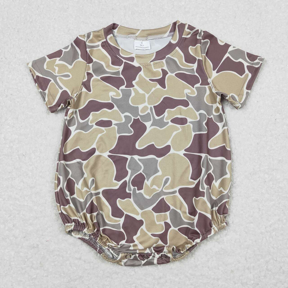 Baby Boys Camo Green Short Sleeve Tee Shirts Tops Rompers Brother Styles