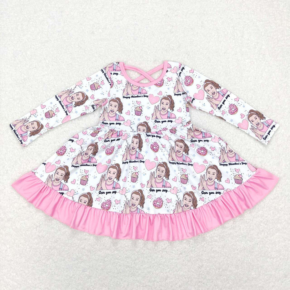 Baby Girls Teacher Pink Sibling Valentines Designs Sister Clothing