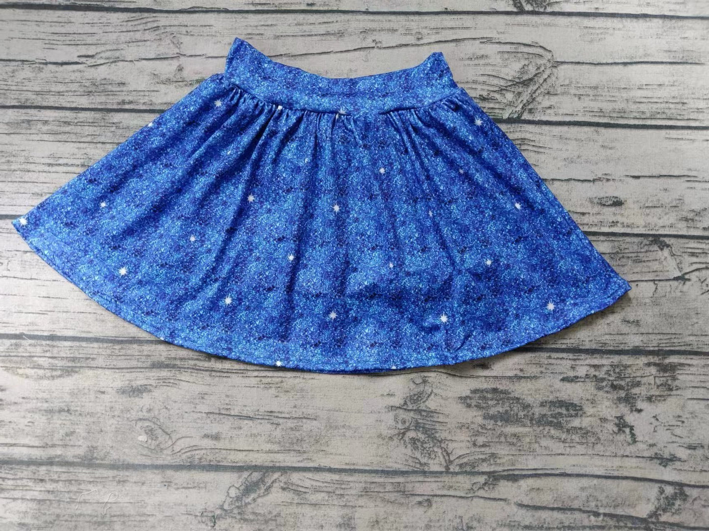 Baby Girls Blue Summer Milk Silk Skirts preorder(moq 5)