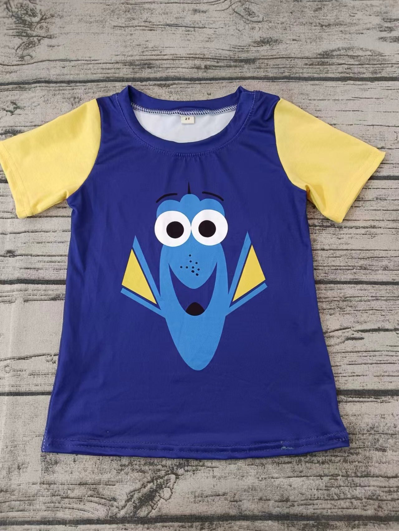 Baby Boys Blue Fish Short Sleeve Tee Shirts Tops Preorder(moq 5)