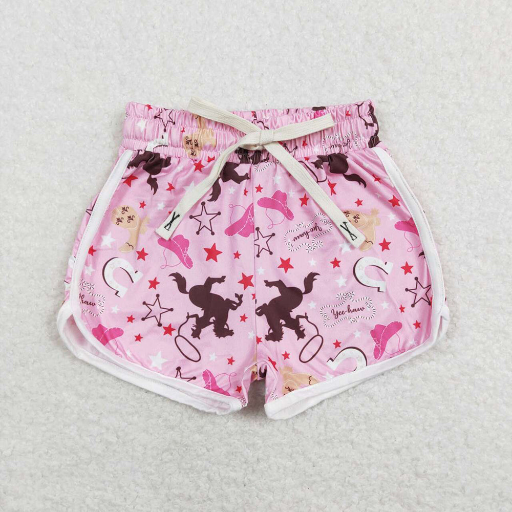 Baby Girls Rodeo Pink Western Shorts