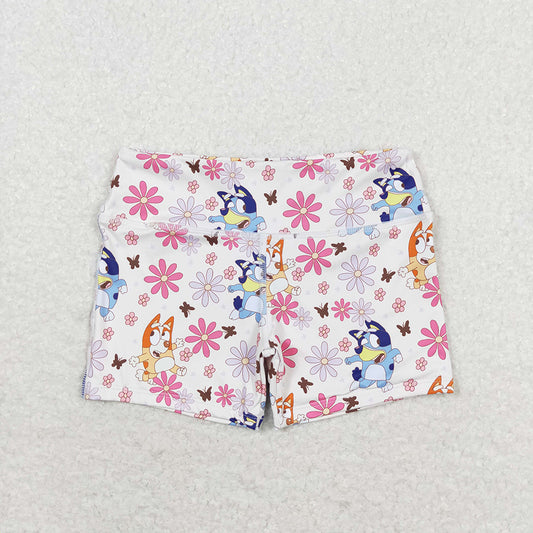 Baby Girls Dog Flowers Biking Summer Bottoms Shorts