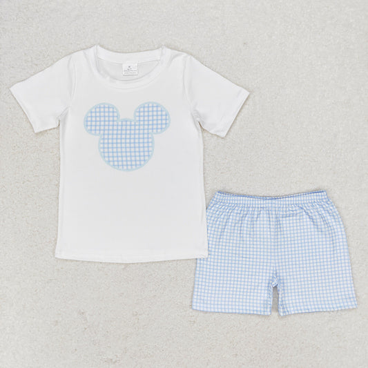 Baby Boys Summer White Mouse Top Shorts Clothes Sets