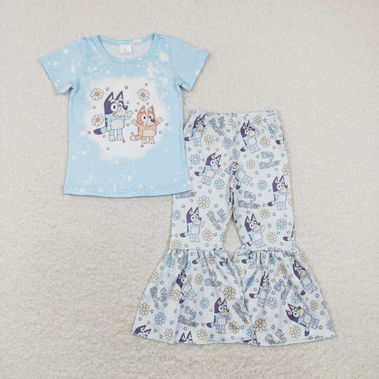 Baby Girls Big Little Sister Dog Sibling Clothes Sets