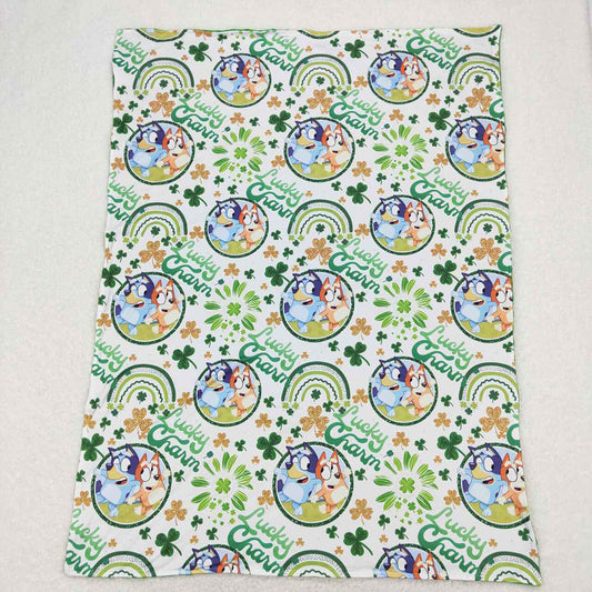 Baby Girls Lucky Charm St Patrick Day Minky Blankets