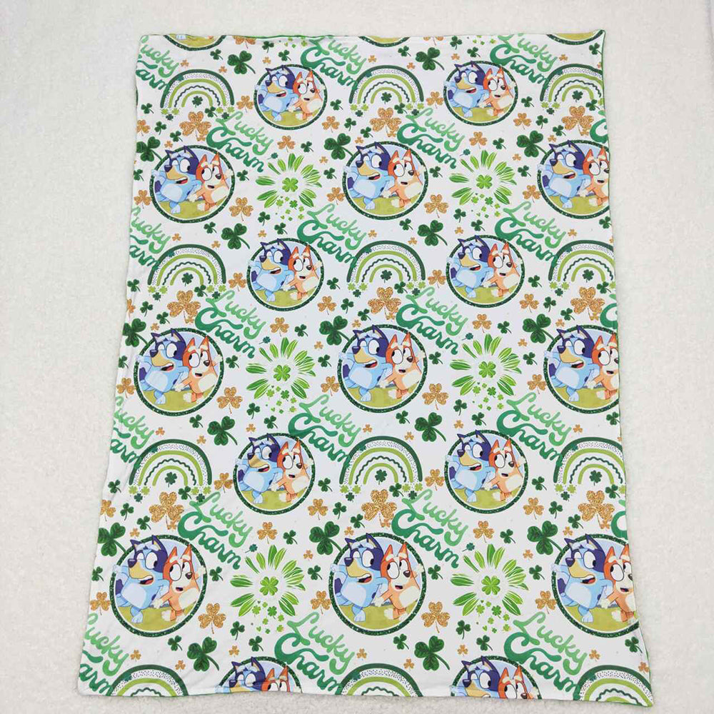 Baby Girls Lucky Charm St Patrick Day Minky Blankets