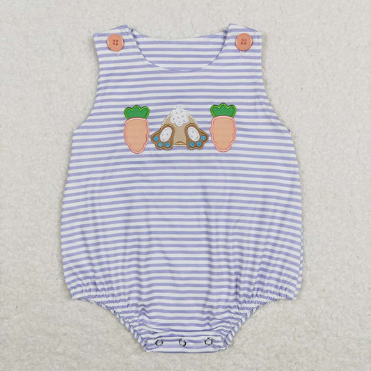 Baby Boys Easter Carrot Sleeveless Rompers