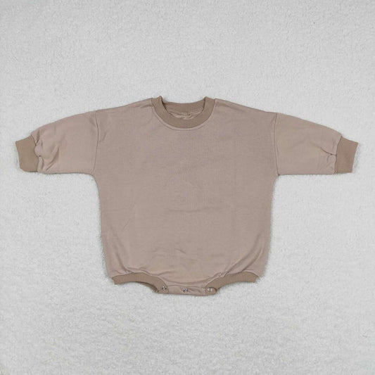 Baby Girls Light Brown Long Sleeve Romper Sweaters