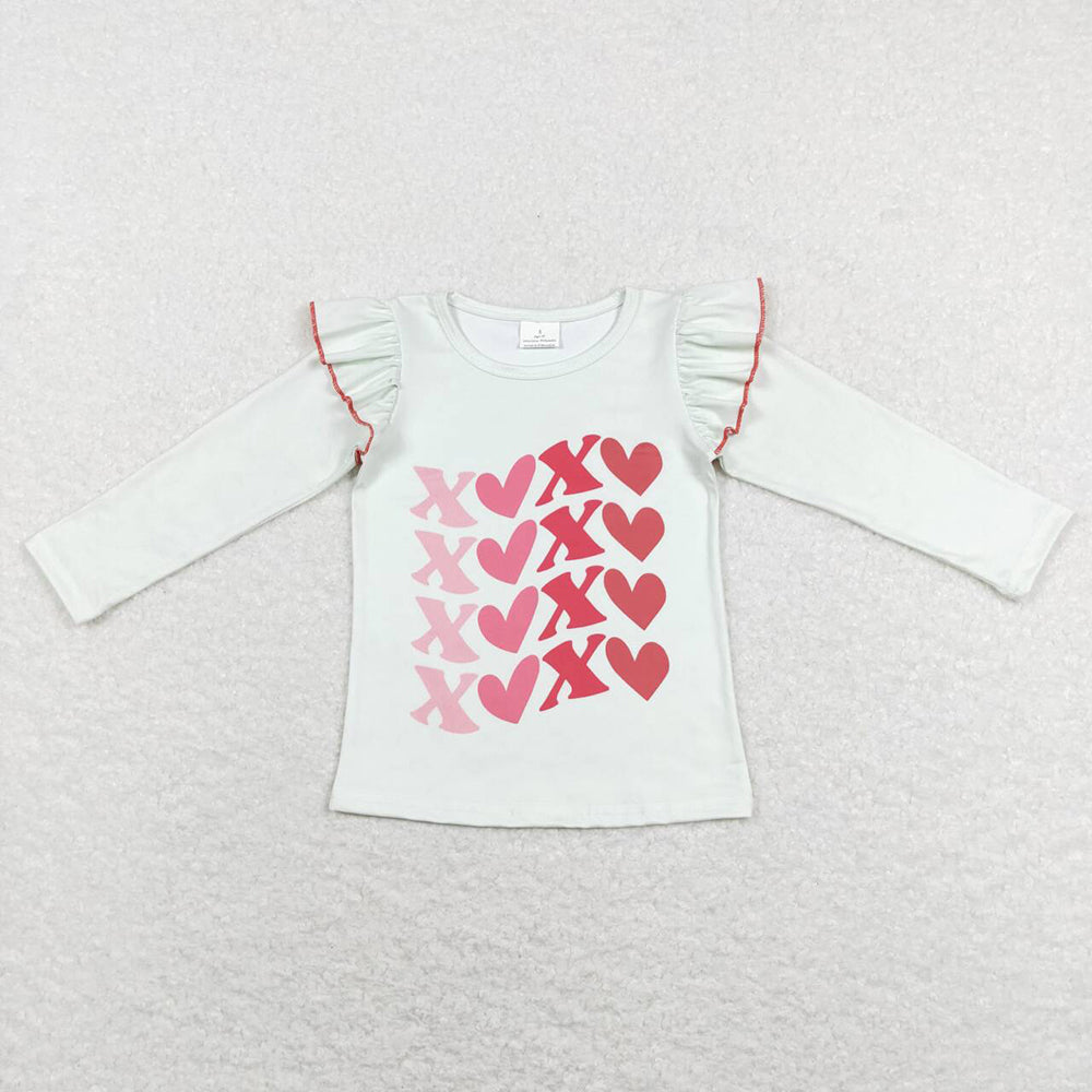 Baby Girls White XOXO Long Sleeve Tee Shirts Tops