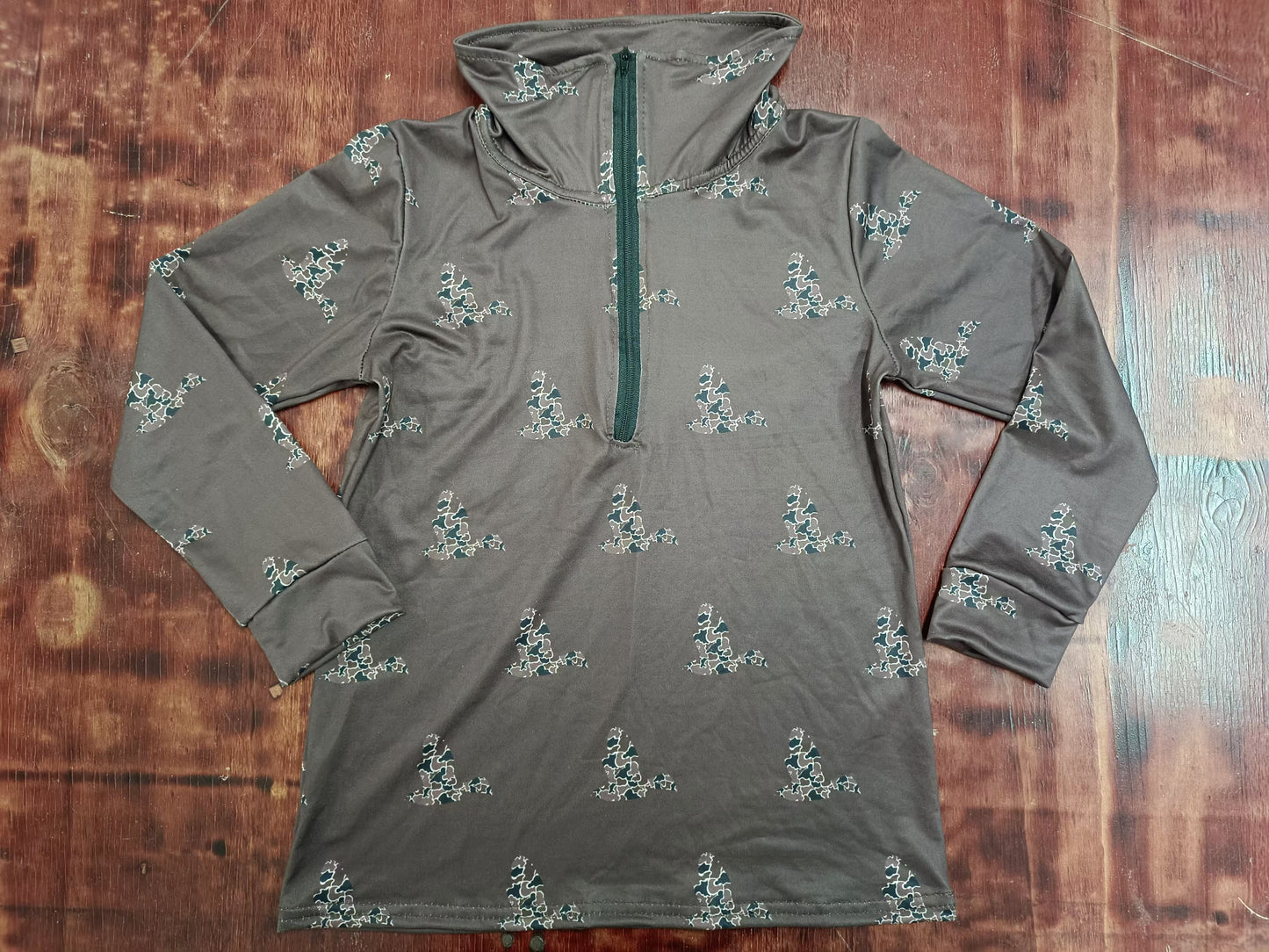 Baby Boys Duck Hunting Camo Zip Pullovers Tops preorder(MOQ 5)