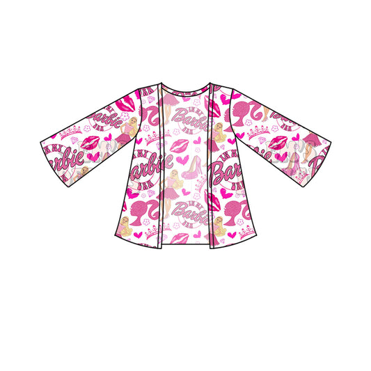 Baby Girls Pink Doll Milk Silk Fabric Cardigan Tops preorder(moq 5)