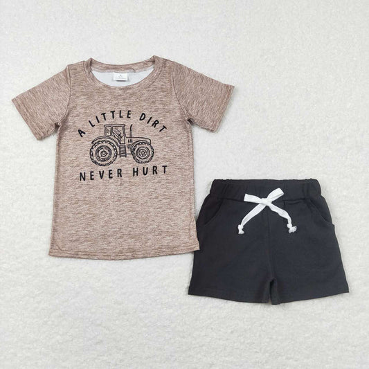 Baby Boys A Little Dirt Never Hurt Shirts Shorts Outfits Clothes Sets