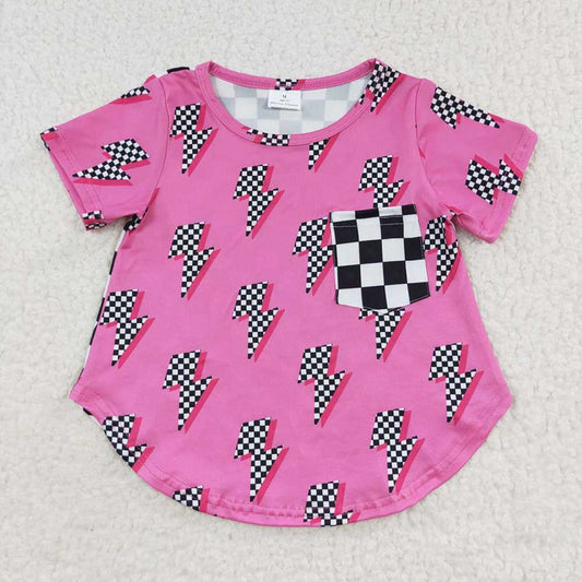 Baby Girls Hotpink Western Short Sleeve Tee Shirts Tops