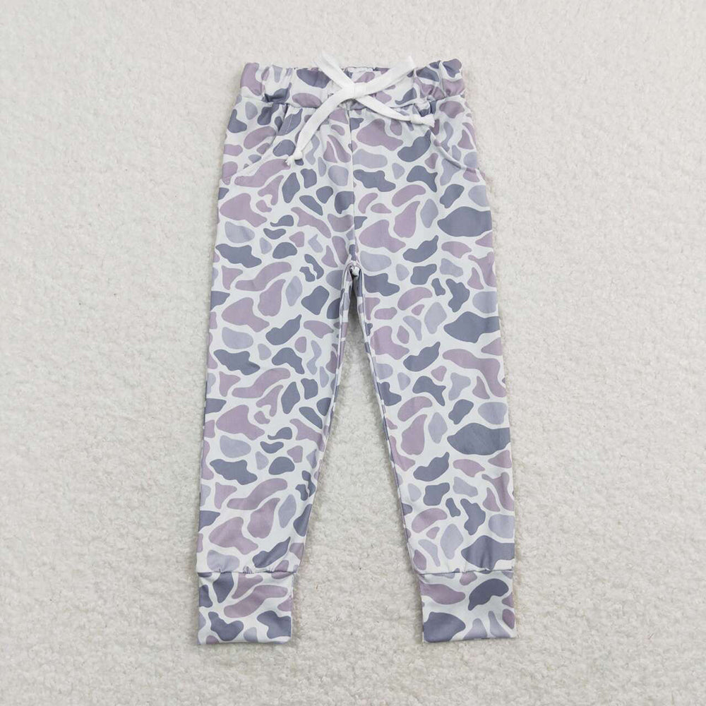 Baby Boys Grey Camo Pockets Bottoms Pants