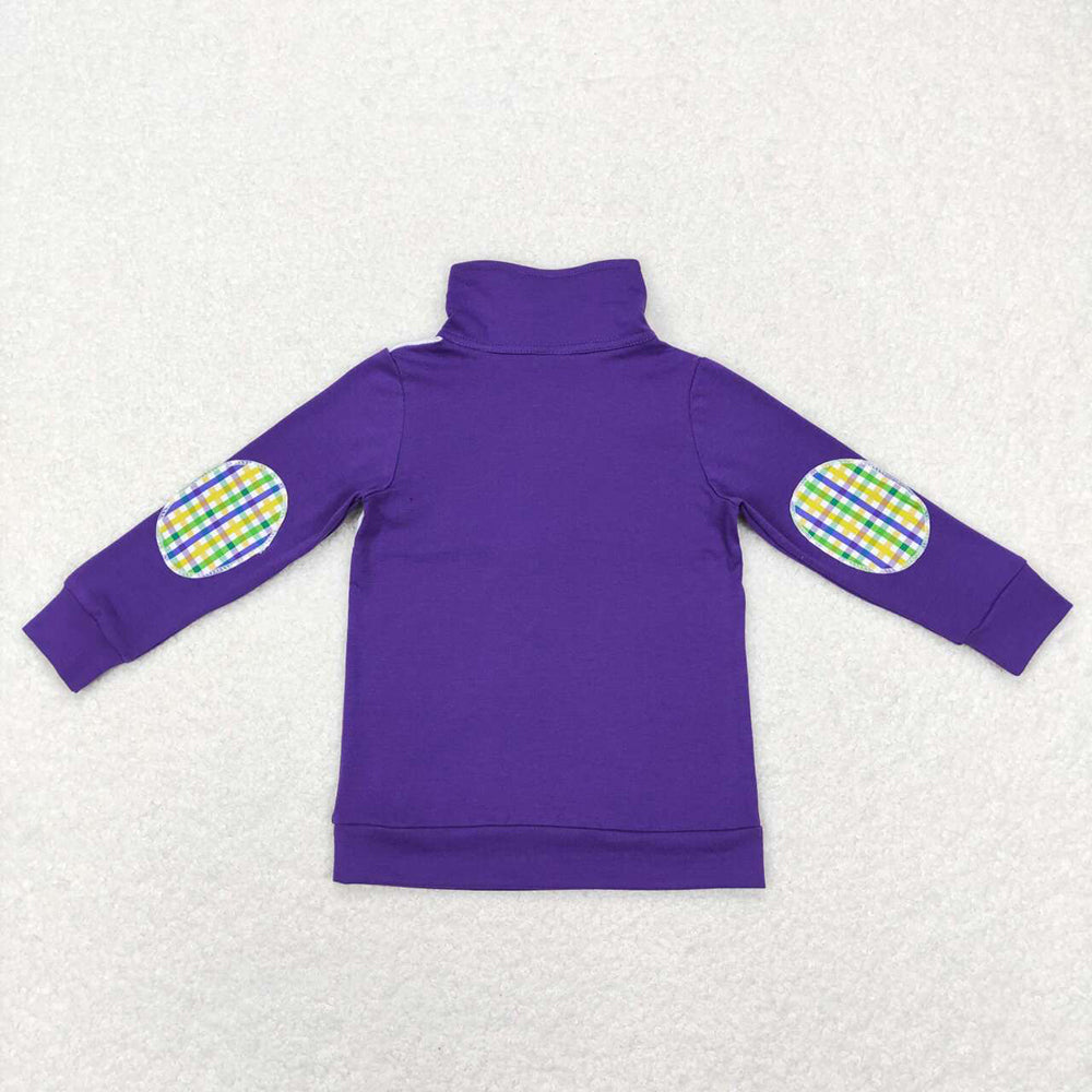 Baby Boys Mardi Gras Dogs Zip Pullovers Tops