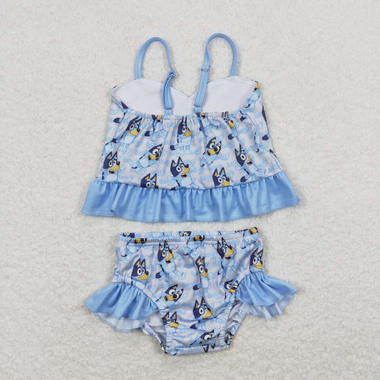 Baby Girls cartoon dog 2pcs swimsuits