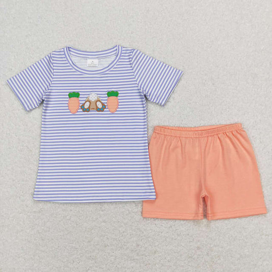 Baby Boys Easter Carrot Top Shorts Clothing Sets