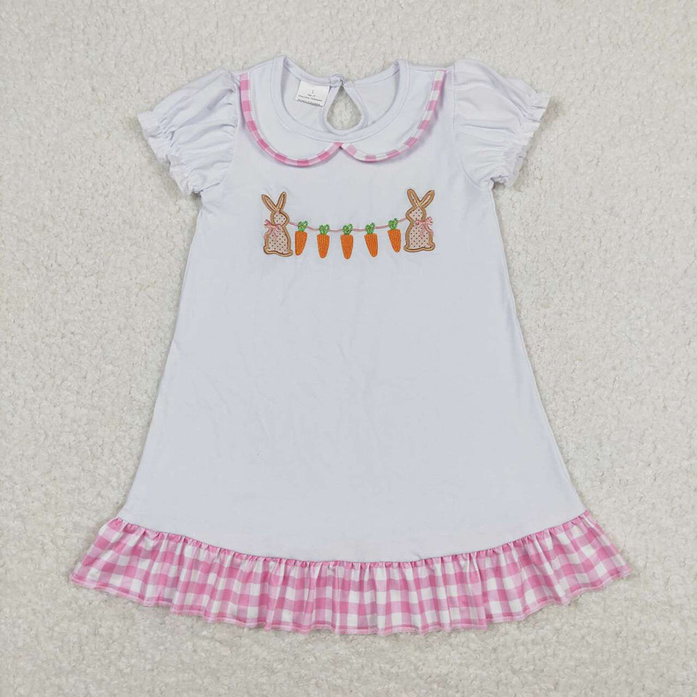 Baby Girls Easter Rabbit Carrot Knee Length Dresses