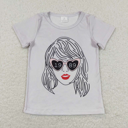 Baby Girls Singer 1989 Glasses Short Sleeve Tee Shirts Tops