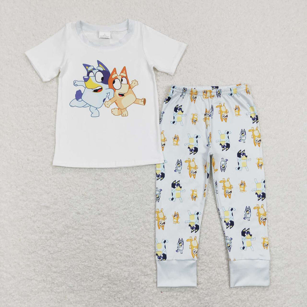 Baby Boys Dog Short Sleeve Shirt Pants Pajamas Outfits Clothing Sets