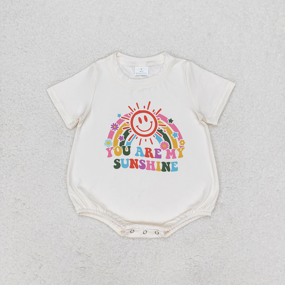 Baby Girls You Are My Sunshine Summer Rompers