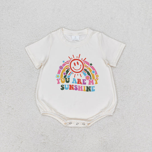 Baby Girls You Are My Sunshine Summer Rompers