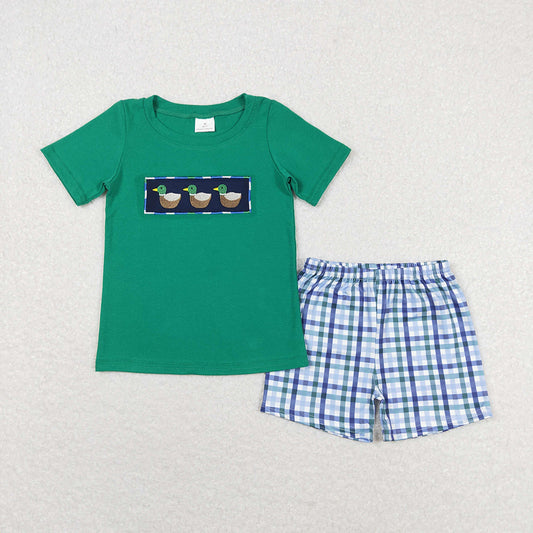 Baby Boys Duck Short Sleeve Shirts Summer Shorts Clothes Sets