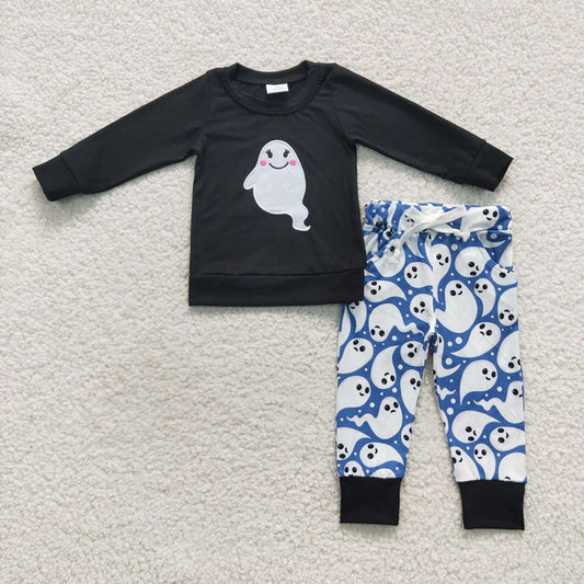 Baby Boys Halloween Ghost Shirt Pants Clothing Sets