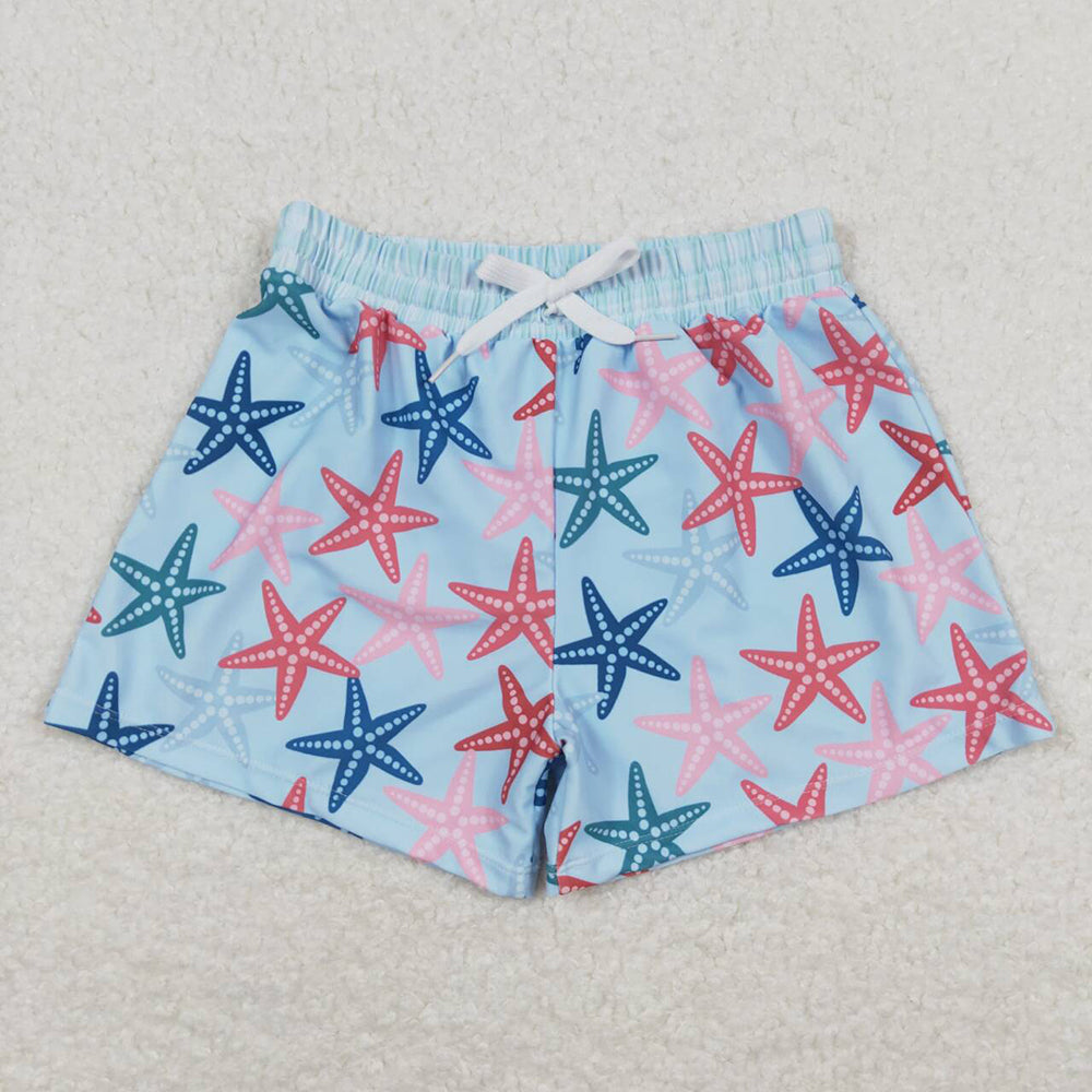 Baby Boys Summer Star Fish Trunks Swimsuits Swimwear