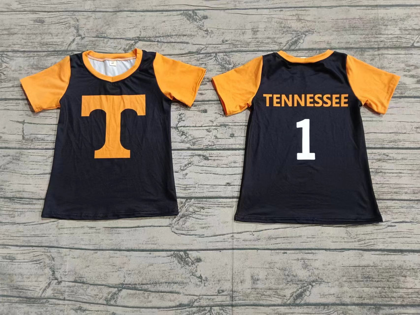 Baby Boys Tennessee Black Team Tee Shirts Tops Preorder(moq 5)