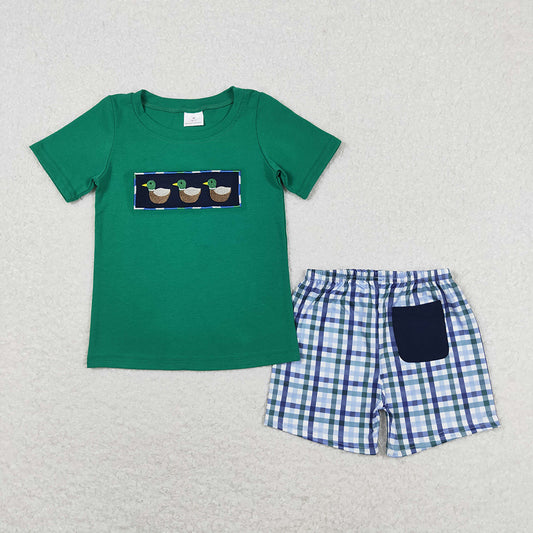 Baby Boys Duck Short Sleeve Shirts Summer Shorts Clothes Sets