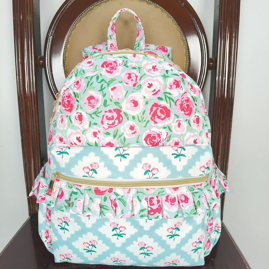 Baby Girls Children Pink Flowers Back Bags