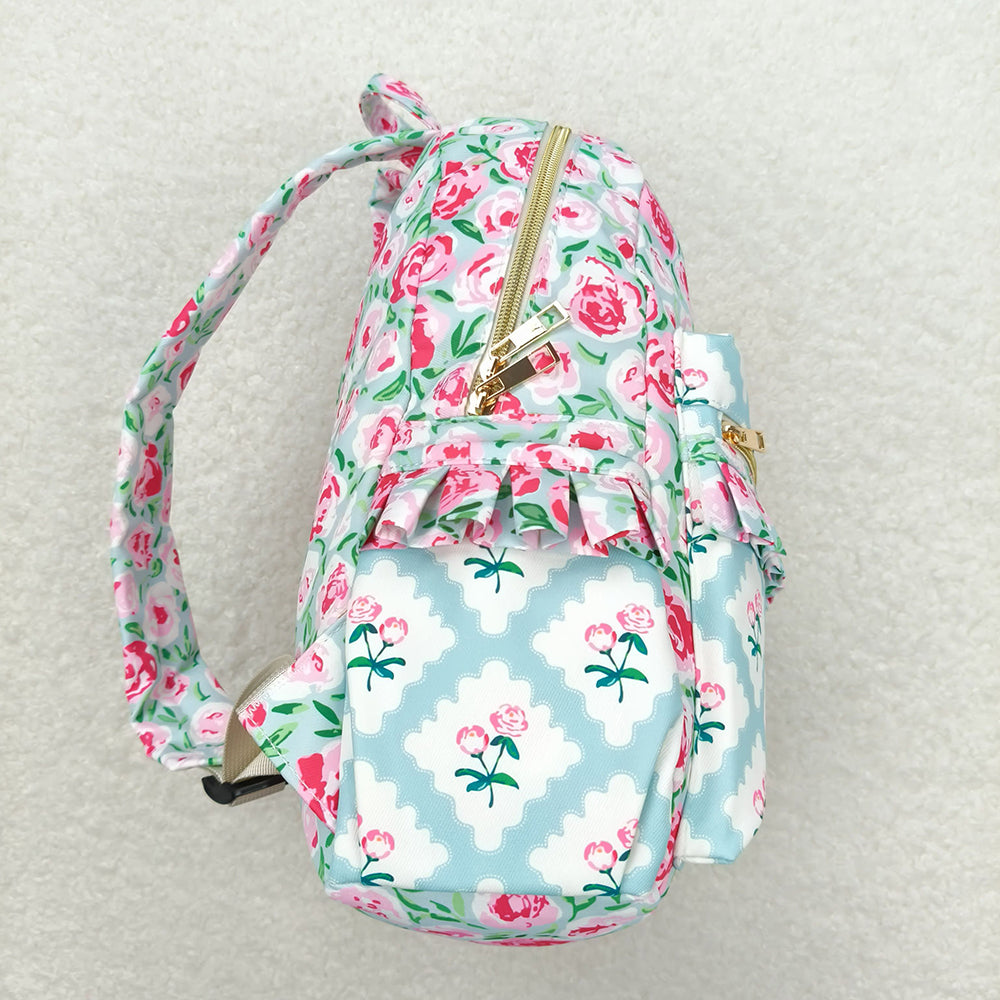 Baby Girls Children Pink Flowers Back Bags