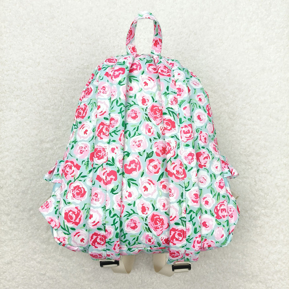 Baby Girls Children Pink Flowers Back Bags