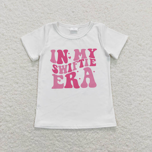 Baby Girls In My Era Singer White Short Sleeve Tee Shirts Tops