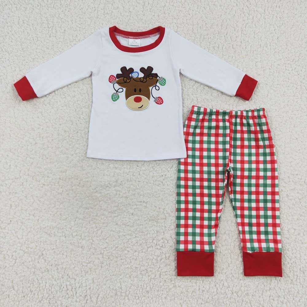 Baby Boys Reindeer Christmas Pajamas Clothes Sets