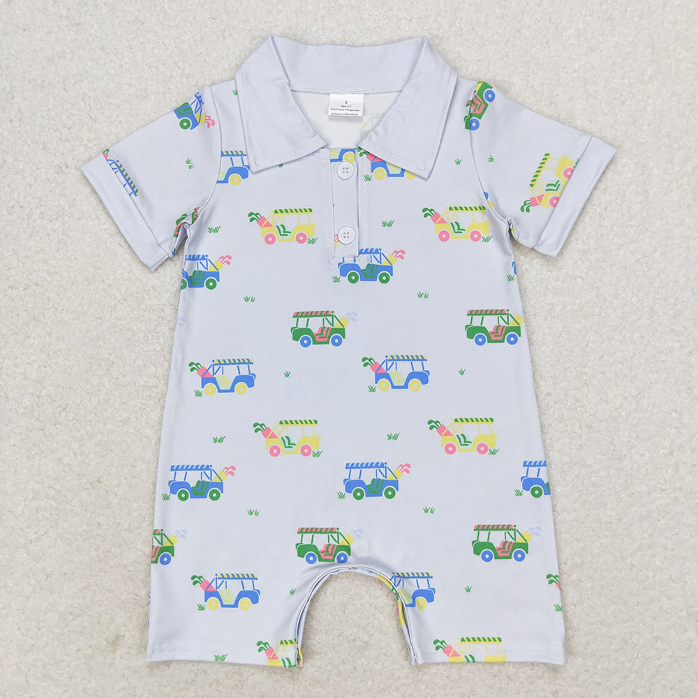 Baby Infant Girls Boys Golf Sibling Summer Rompers