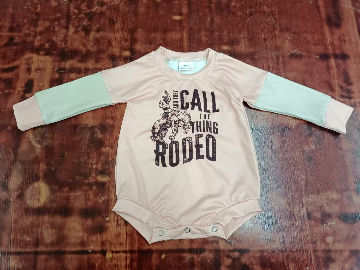 Infant Baby Toddler Western Rodeo Long Sleeve Rompers preorder(moq 5)