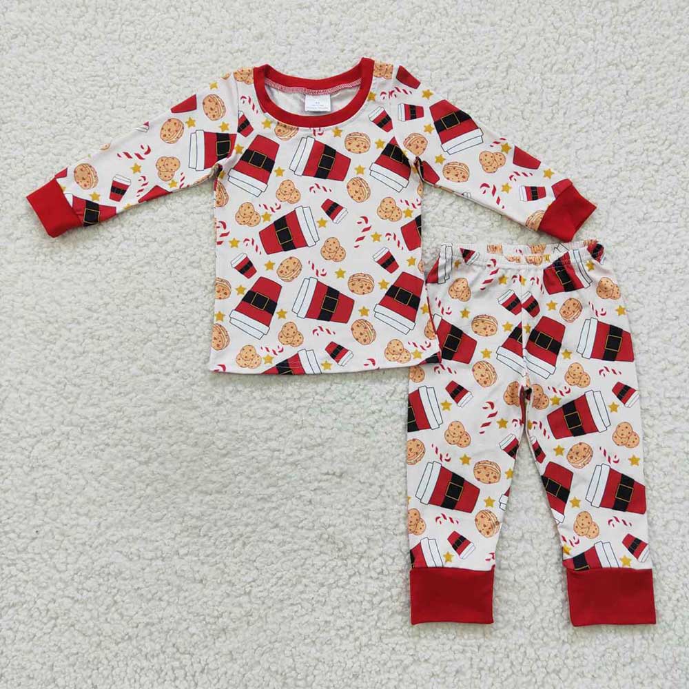 Baby Boys Kids Cup Cookies Pajamas Clothes Sets