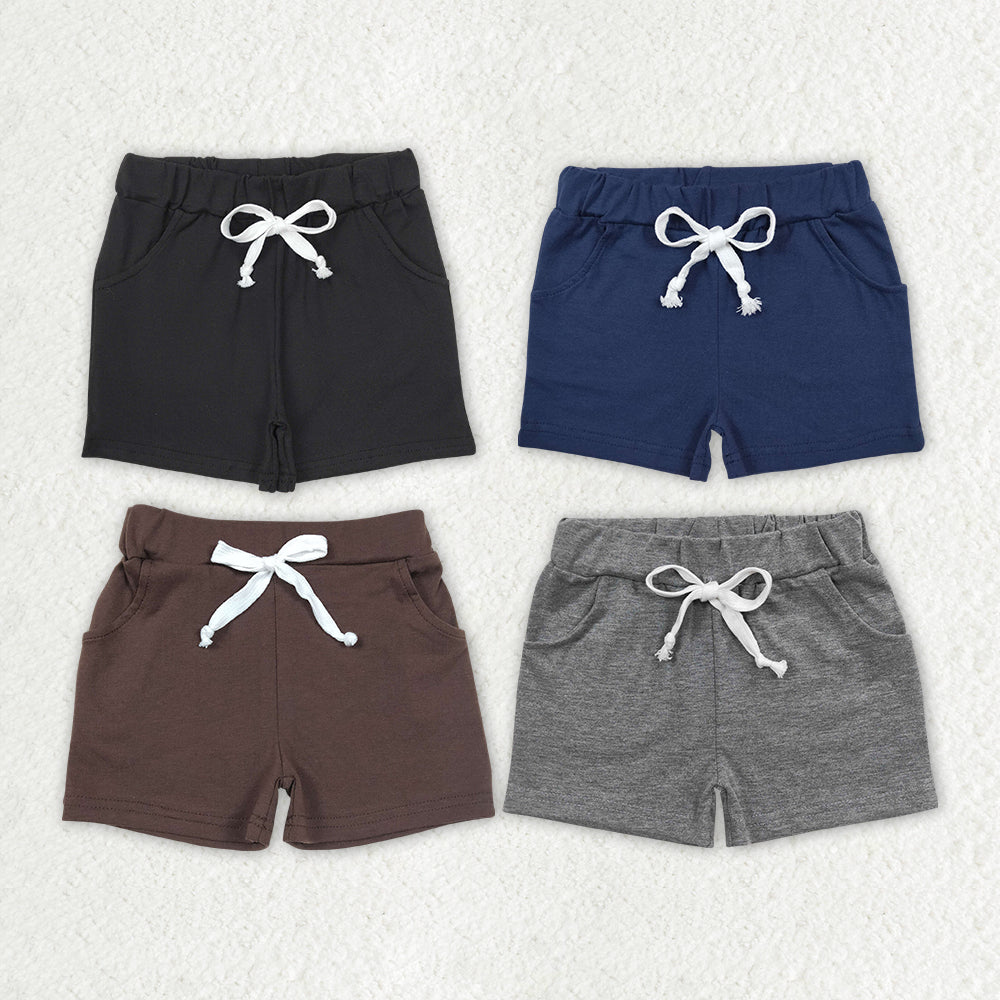 Baby Boys Summer Sibling Pockets Cotton Bottoms Shorts