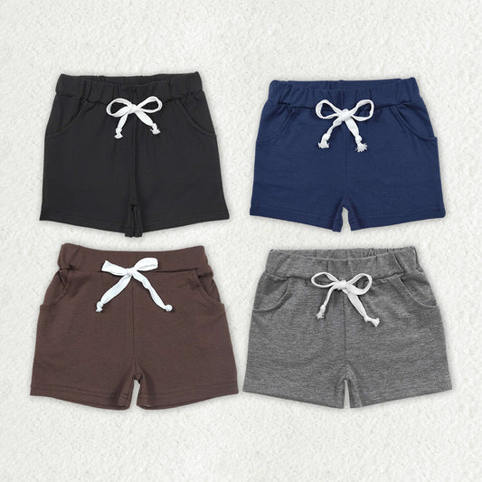 Baby Boys Summer Sibling Pockets Cotton Bottoms Shorts
