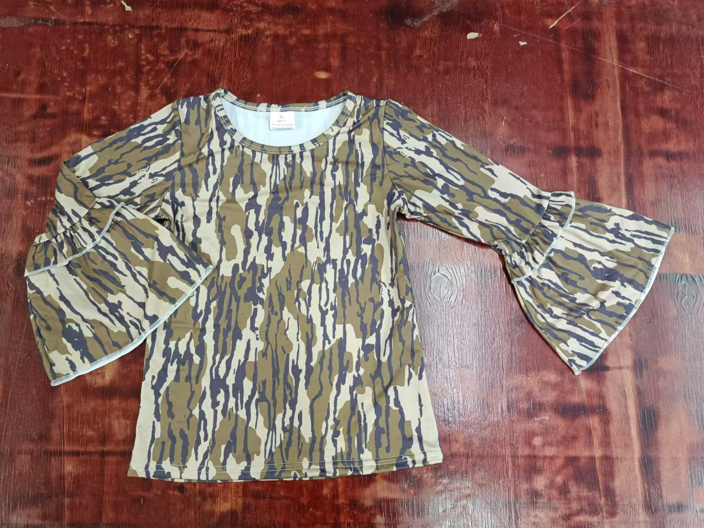 Baby Girls Bottomland Camouflage Long Sleeve Tee Shirts Tops preorder(MOQ 5)