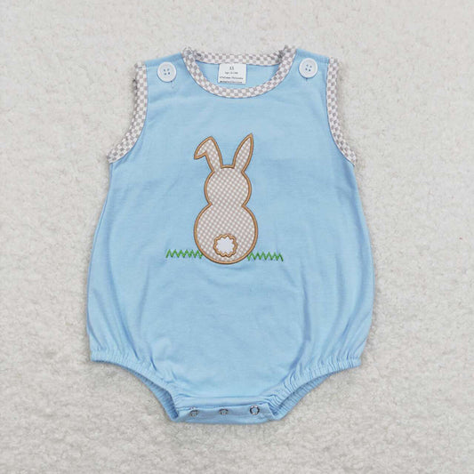 Baby Boys Bunny Easter Sleeveless Rompers