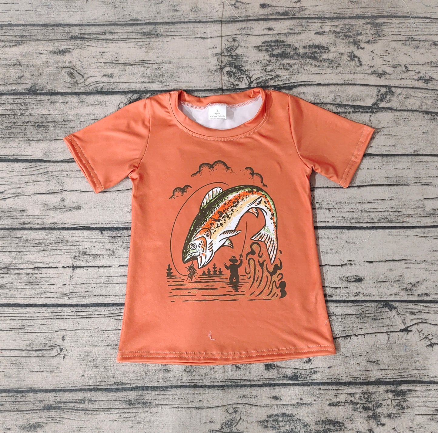 Baby Boys Fishing Short Sleeve Tee Shirts Tops