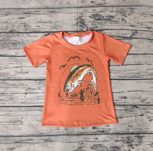 Baby Boys Fishing Short Sleeve Tee Shirts Tops