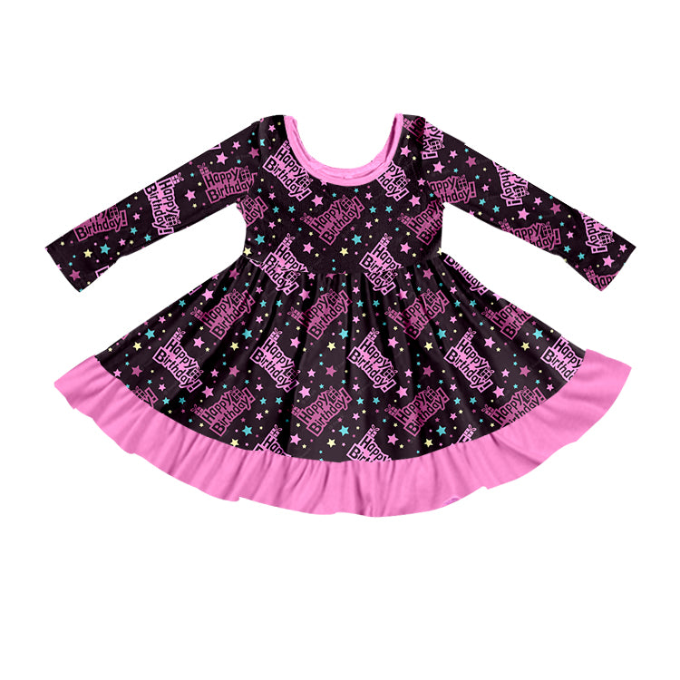 Baby Girls Happy Birthday Twirl Dresses preorder(moq 5)