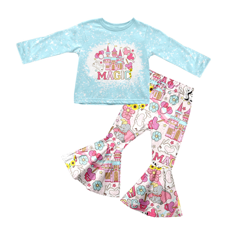 Baby Girls Magic Castle Top Bell Pants Clothing Sets preorder(moq 5)